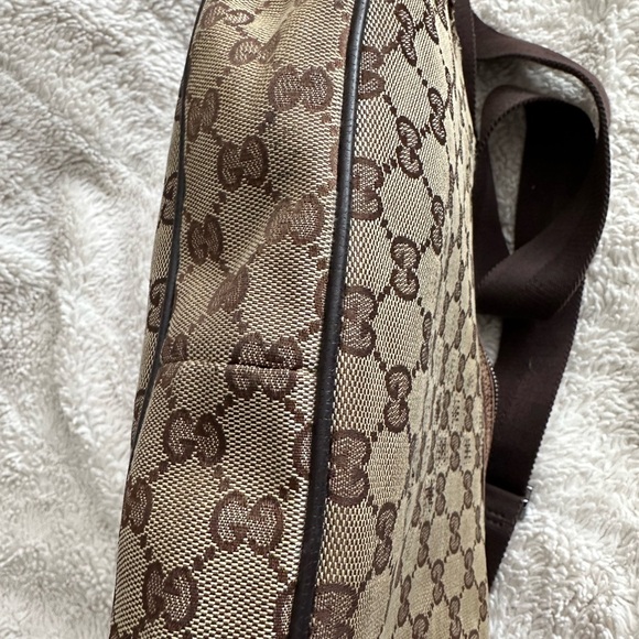 Gucci Brown Monogram Shoulder Bag jacquard - Picture 5 of 15